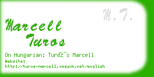 marcell turos business card